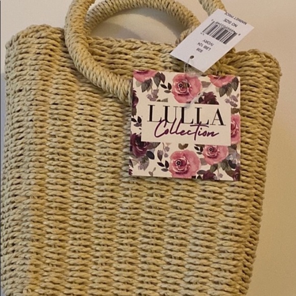 NWT LULLA COLLECTION BY BINDYA STRAW CROSSBODY BAG 8 1/2” x 7” - Picture 5 of 7